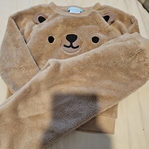 Cozy Bear Face Pajama Set